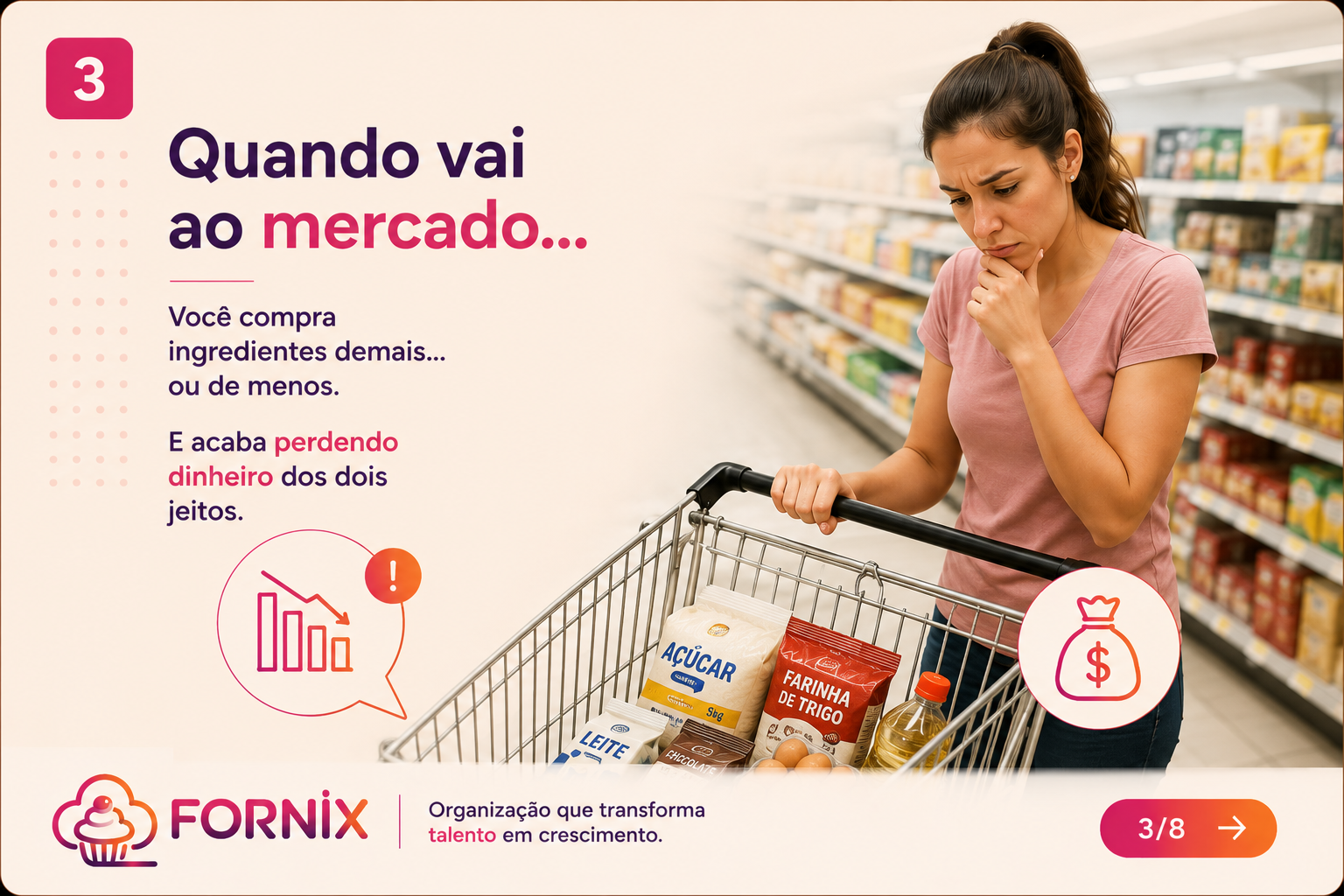 Quando vai ao mercado…